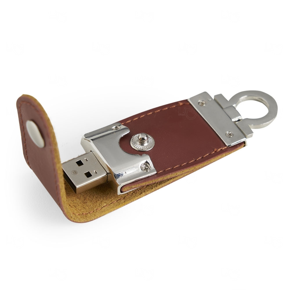 Pen Drive Personalizado Couro - 4GB 