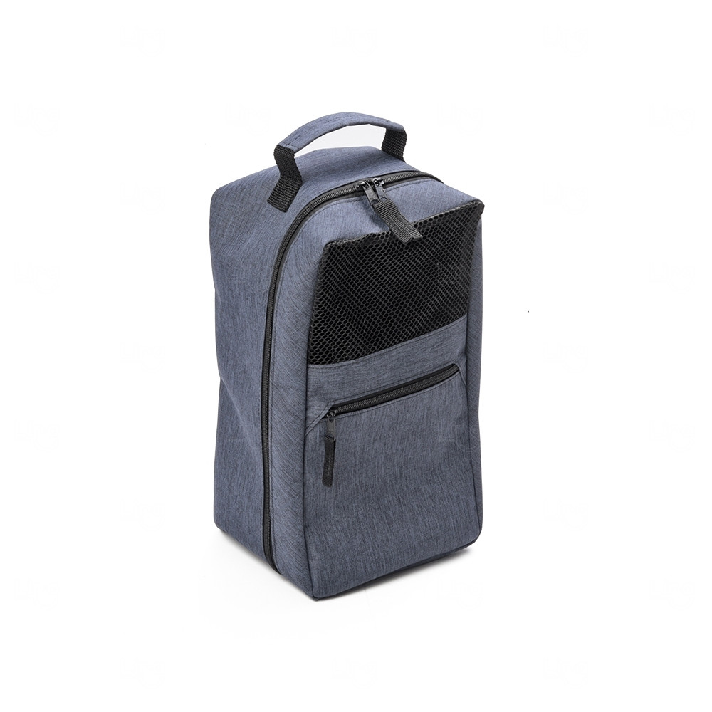 Porta Tênis Personalizado com Zíper, Bolso e Alça Azul