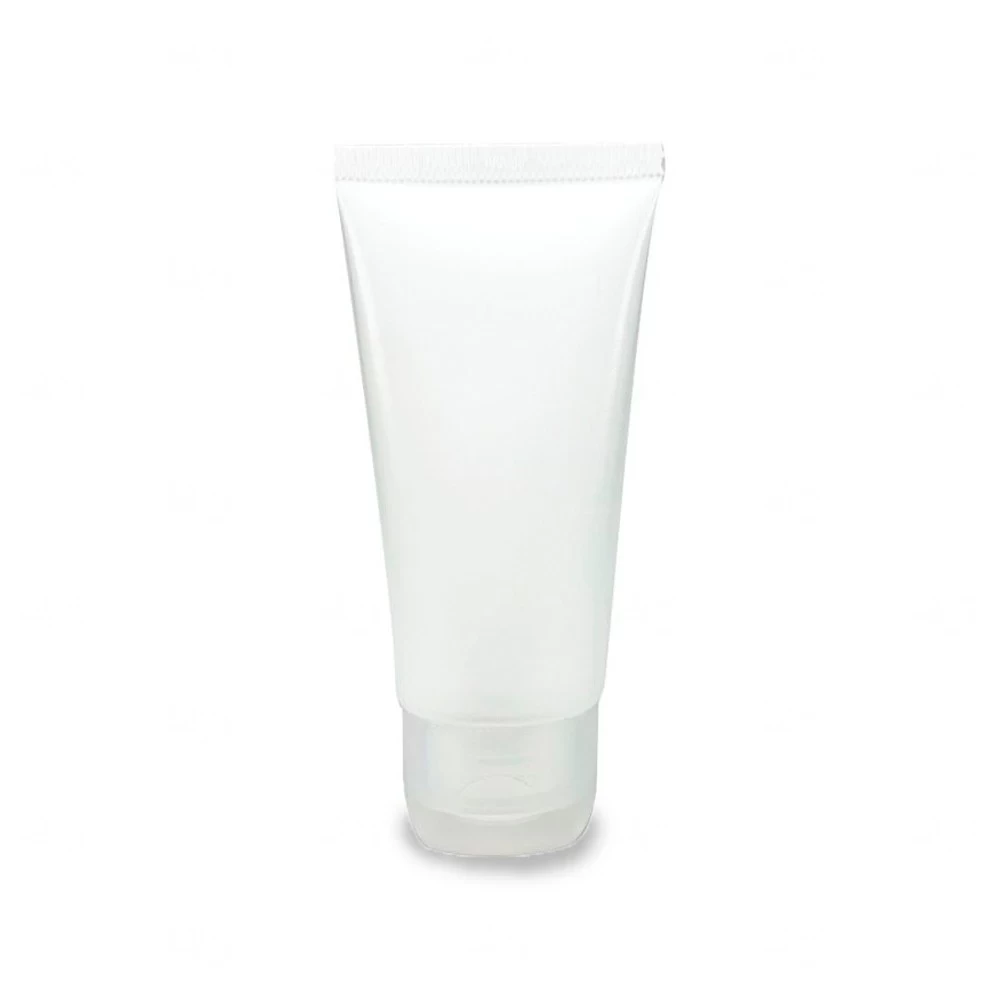 Bisnaga Personalizada Plástica Branco C/  Tampa Flip - 60ml 