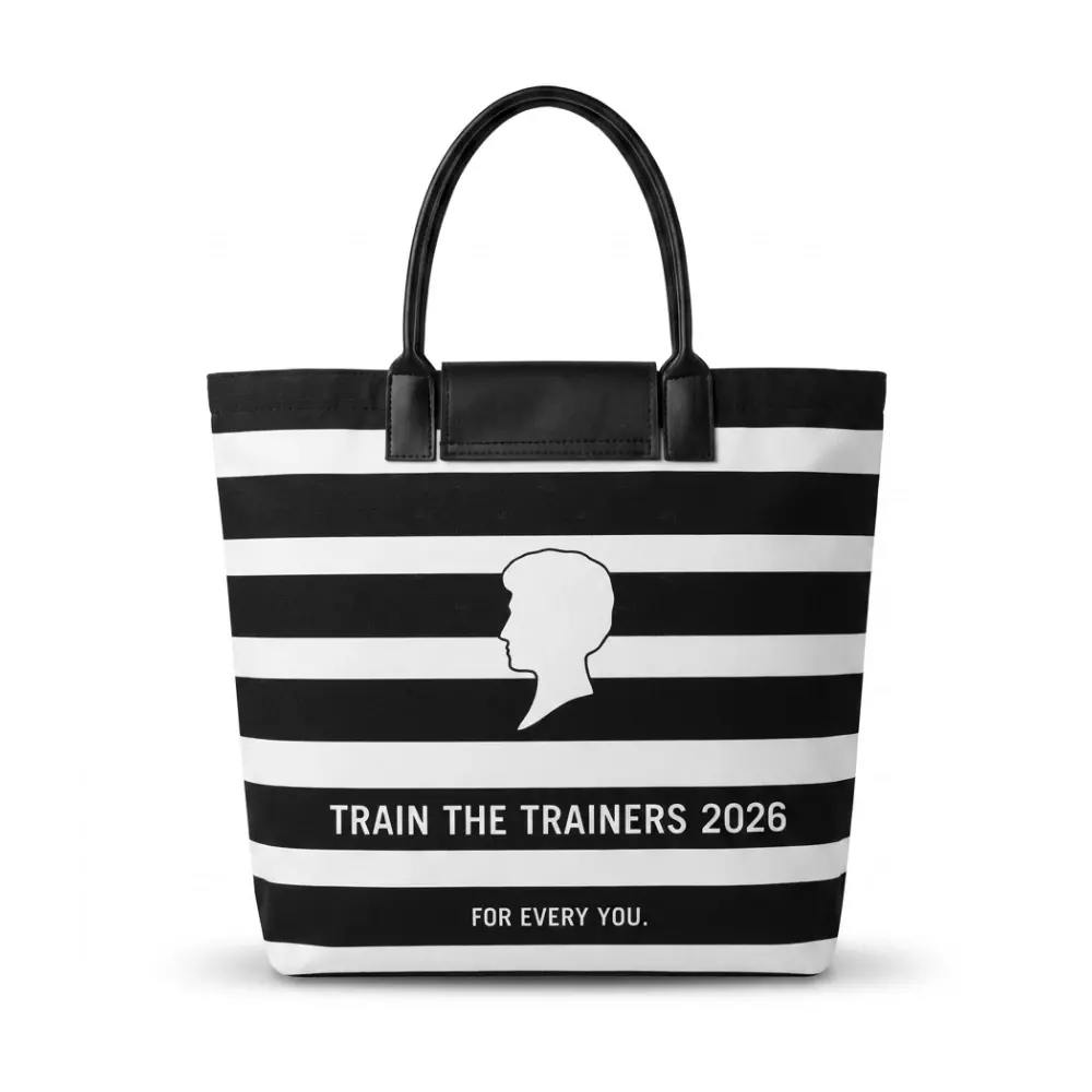 Sacola Listrada em Nylon Personalizada - 45 x 40 cm 