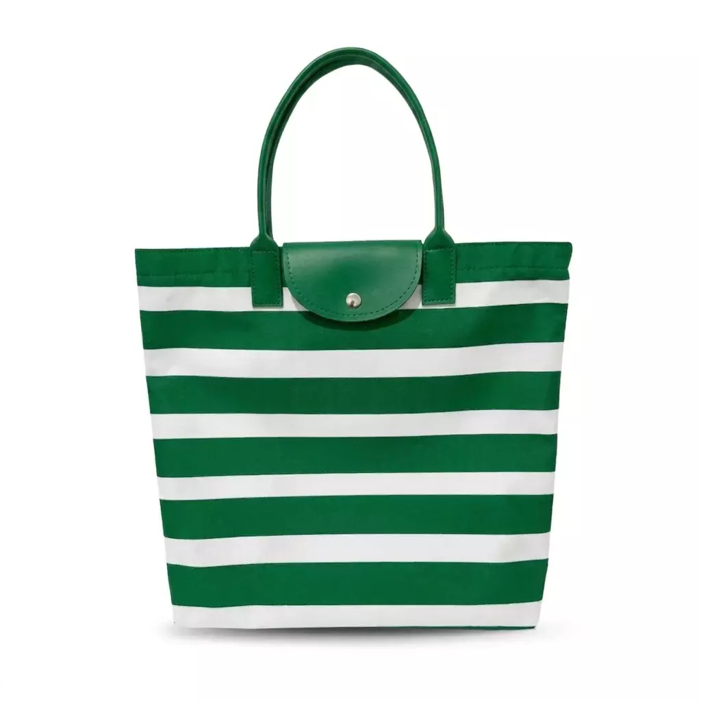 Sacola Listrada em Nylon Personalizada - 45 x 40 cm 