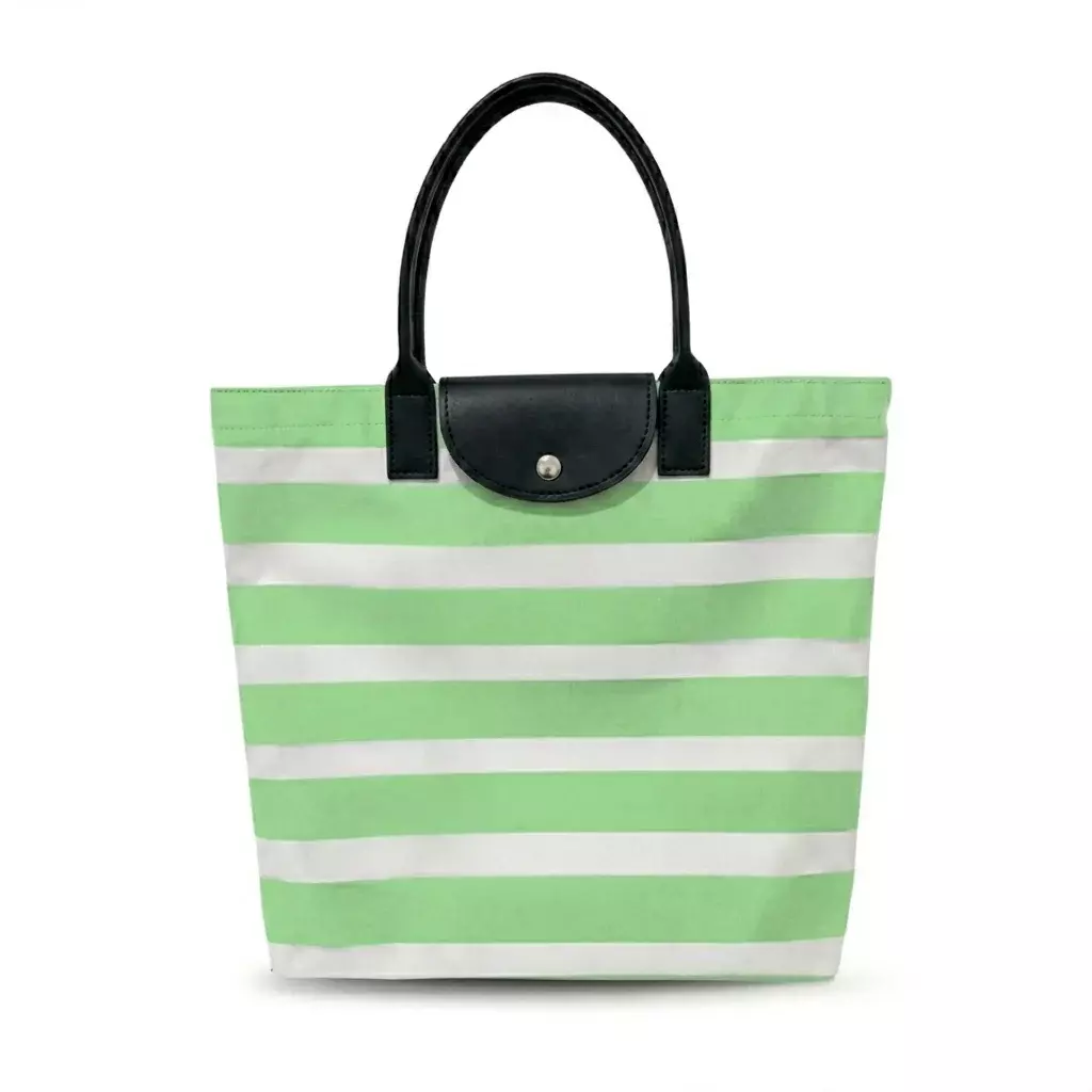 Sacola Listrada em Nylon Personalizada - 45 x 40 cm 