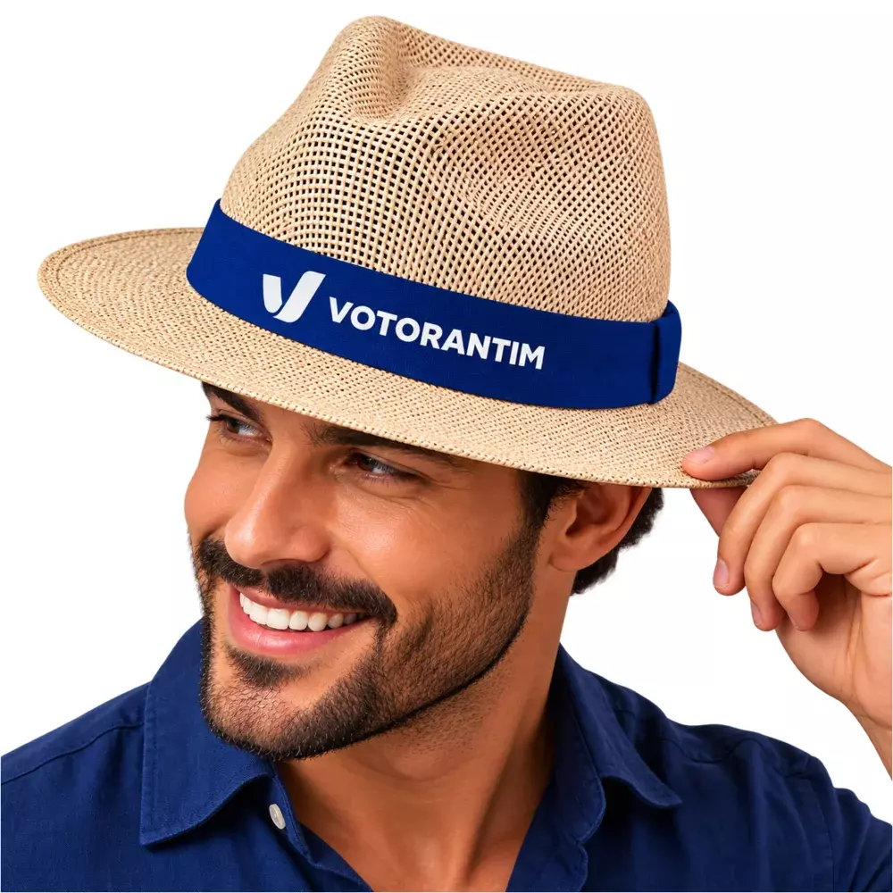 Chapéu de Juta Personalizado Azul