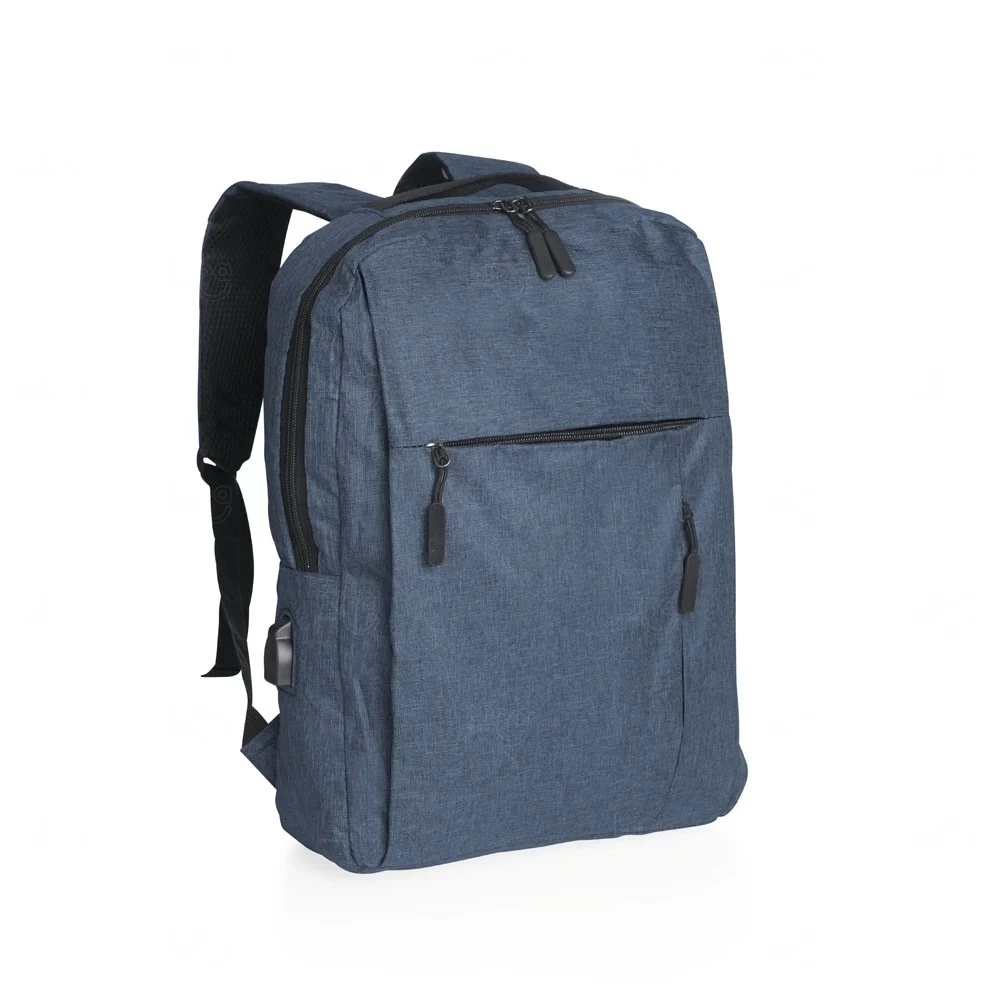 Mochila de Nylon USB Personalizado - 17L Azul