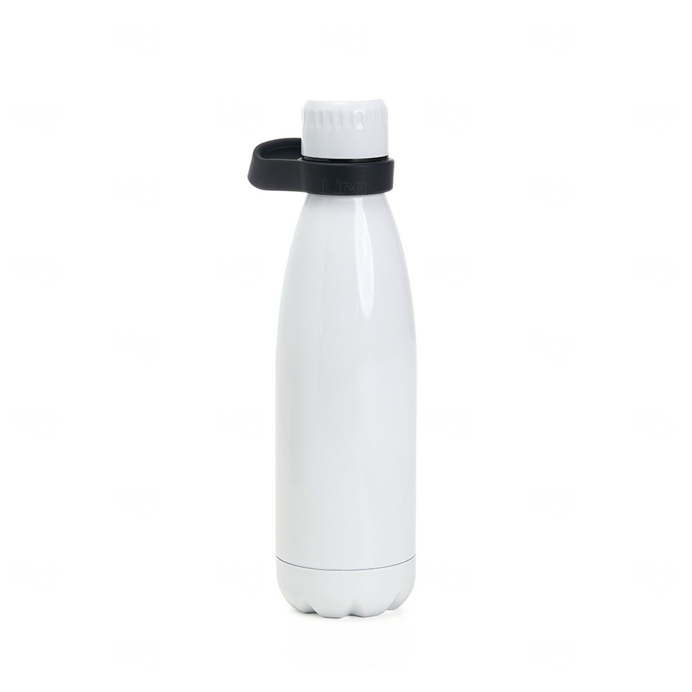 Garrafa Térmica em Aço Inoxidável Personalizada 510 ml Branco