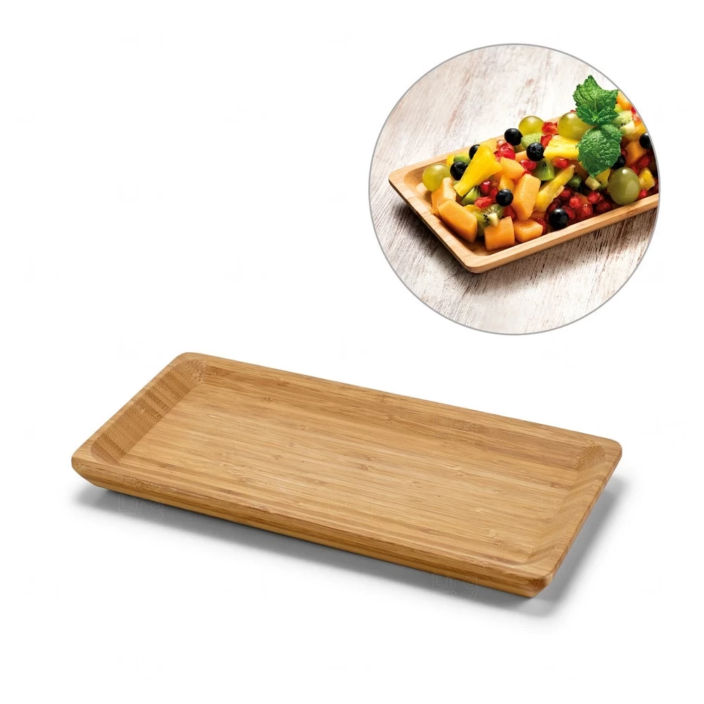 Travessa em Bambu Personalizada - 13 x 25,5 cm 