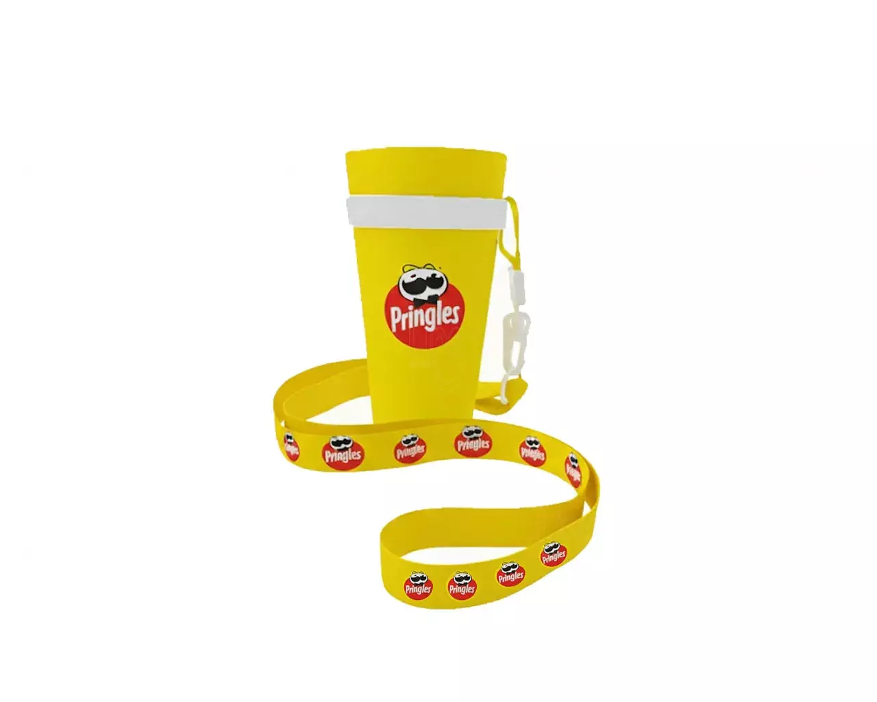 Copo com Cordão Personalizado - 550ml Amarelo