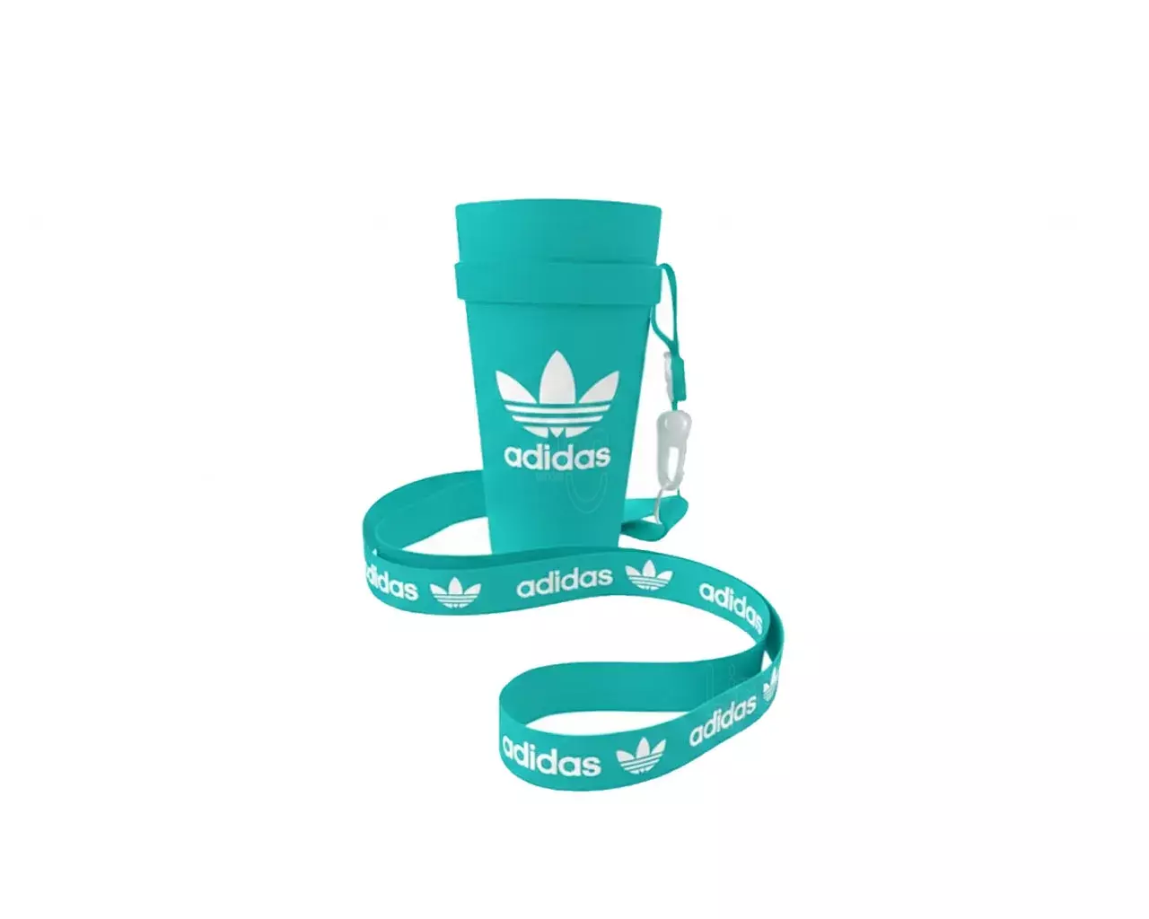 Copo com Cordão Personalizado - 550ml Azul Ciano