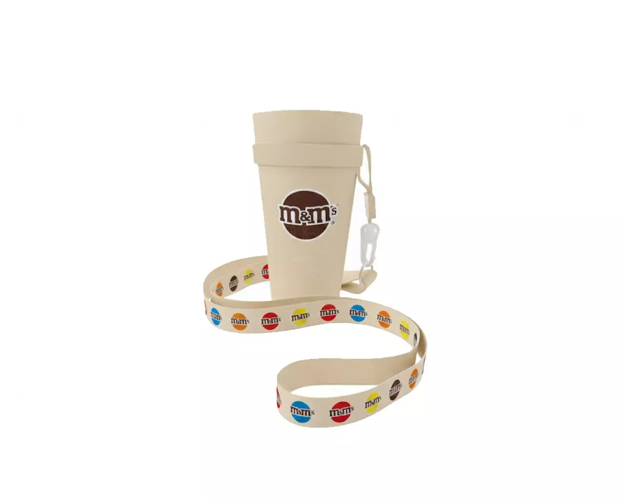 Copo com Cordão Personalizado - 550ml Bege