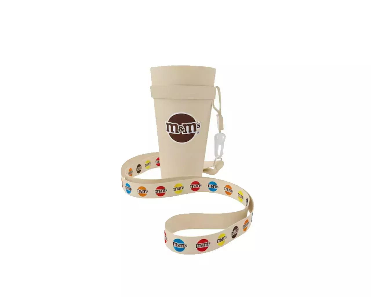 Copo com Cordão Personalizado - 550ml Bege