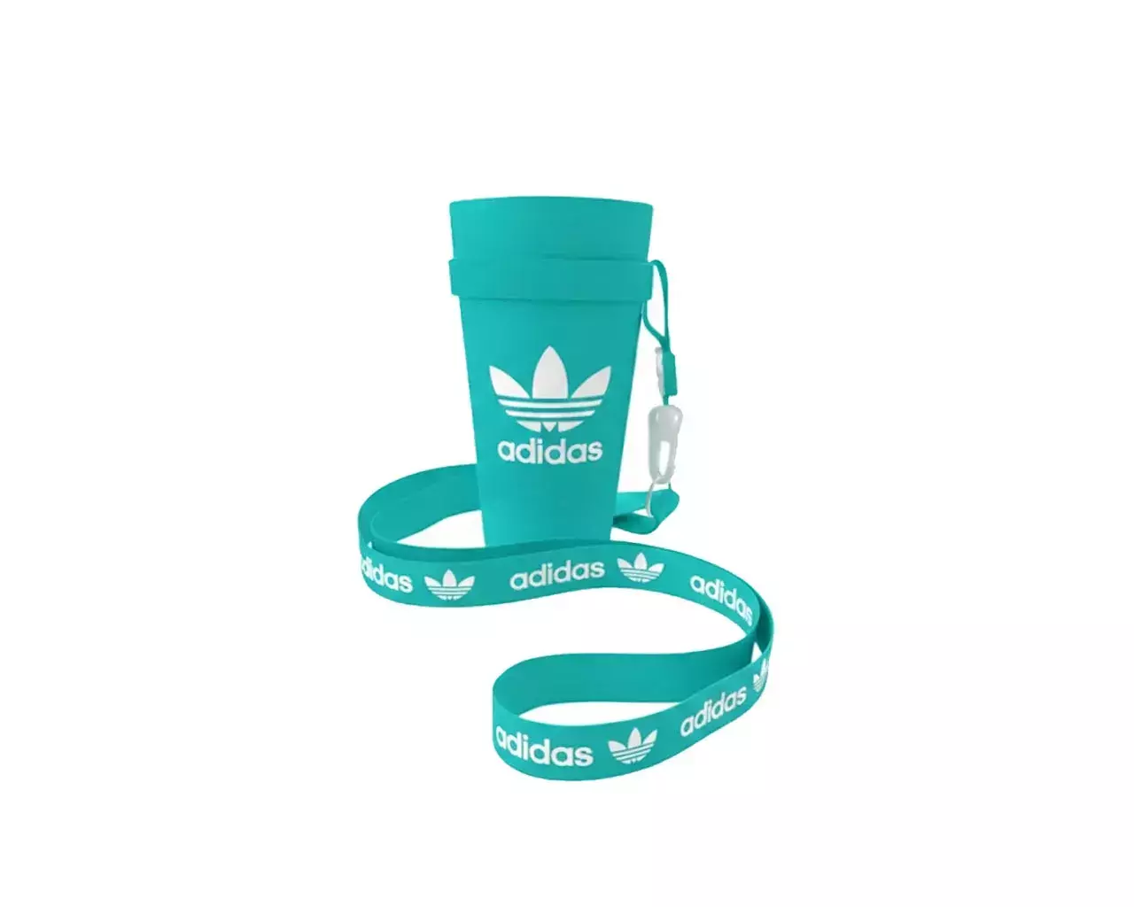 Copo com Cordão Personalizado - 550ml Azul Ciano