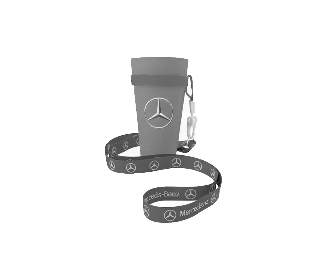 Copo com Cordão Personalizado - 550ml Cinza