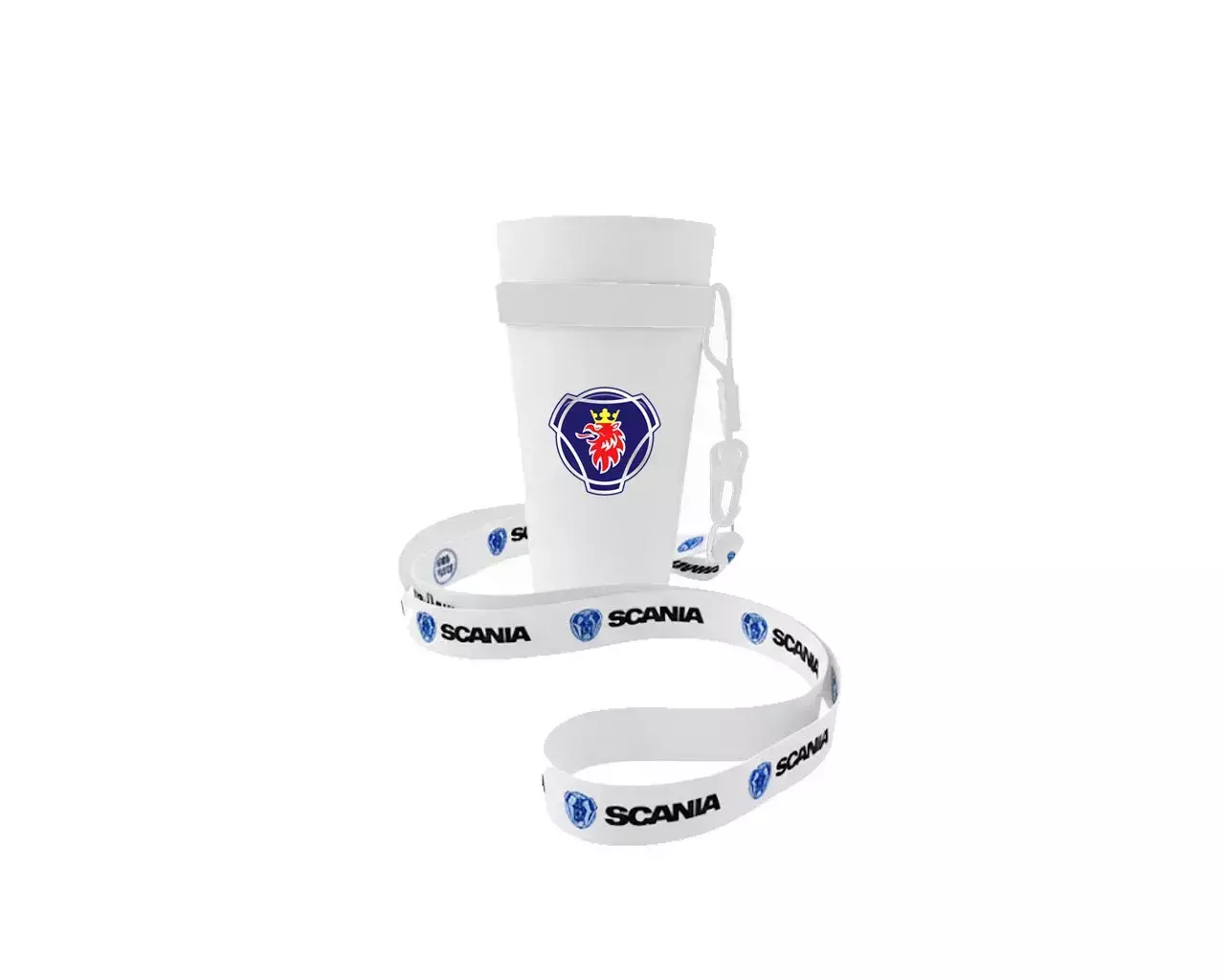 Copo com Cordão Personalizado - 550ml Branco