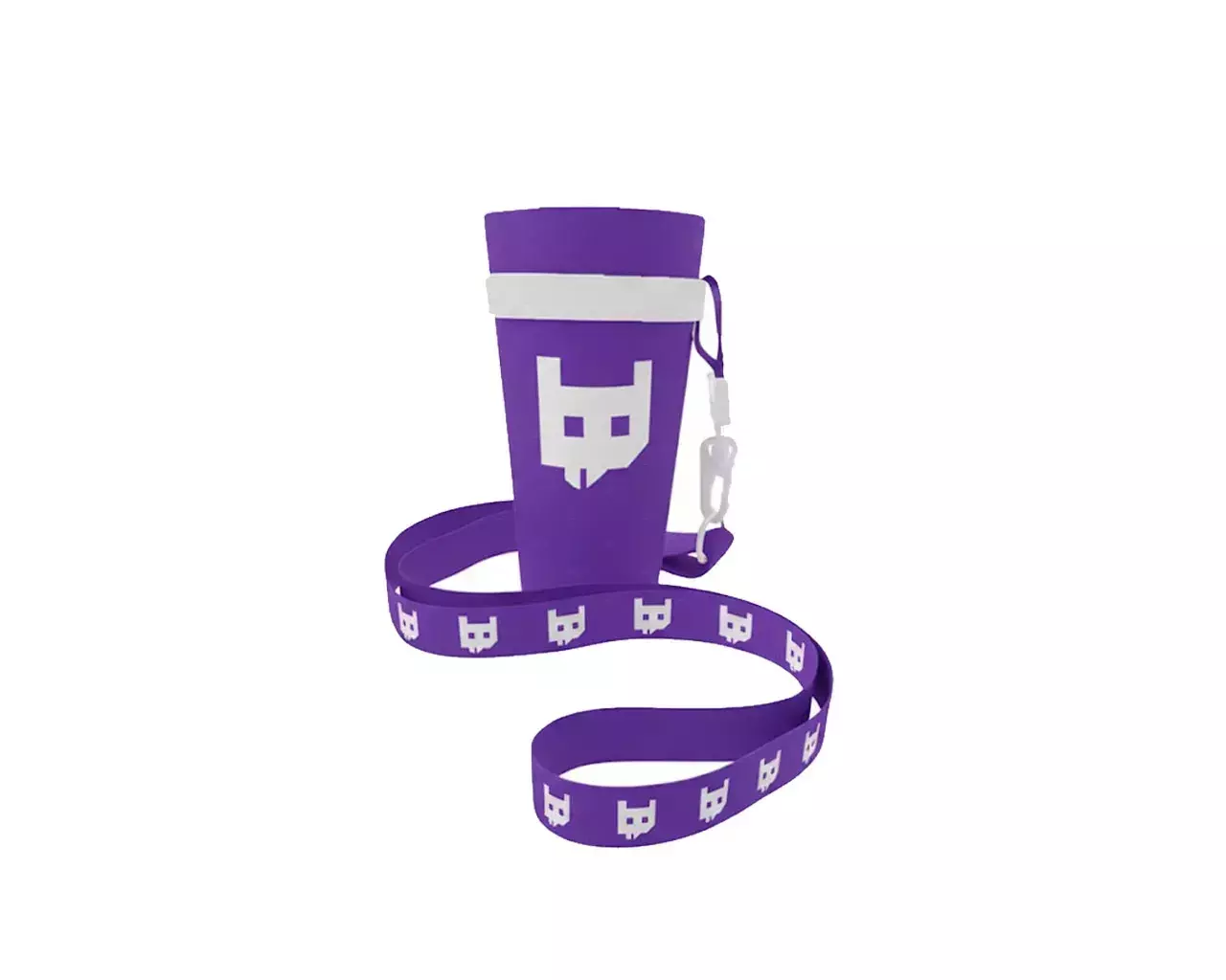 Copo com Cordão Personalizado - 550ml Roxo