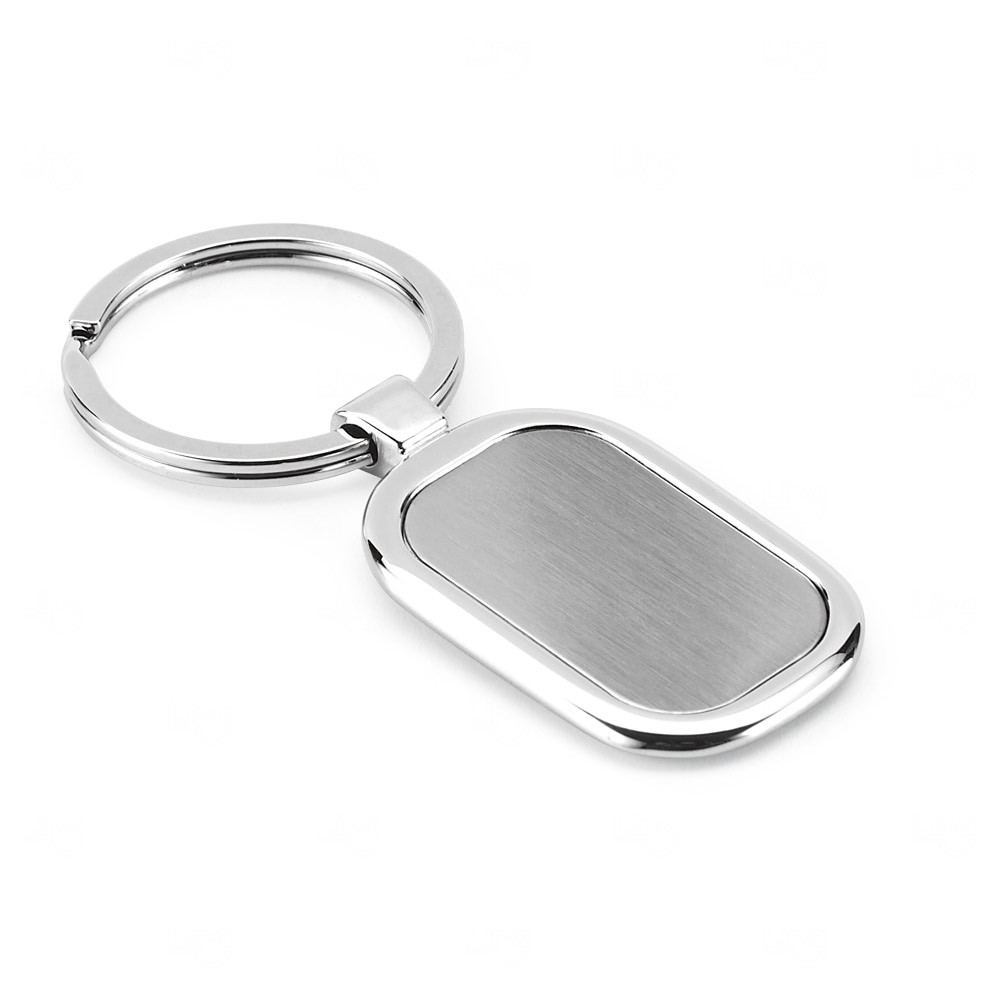 Chaveiro Metálico Retangular Personalizado 