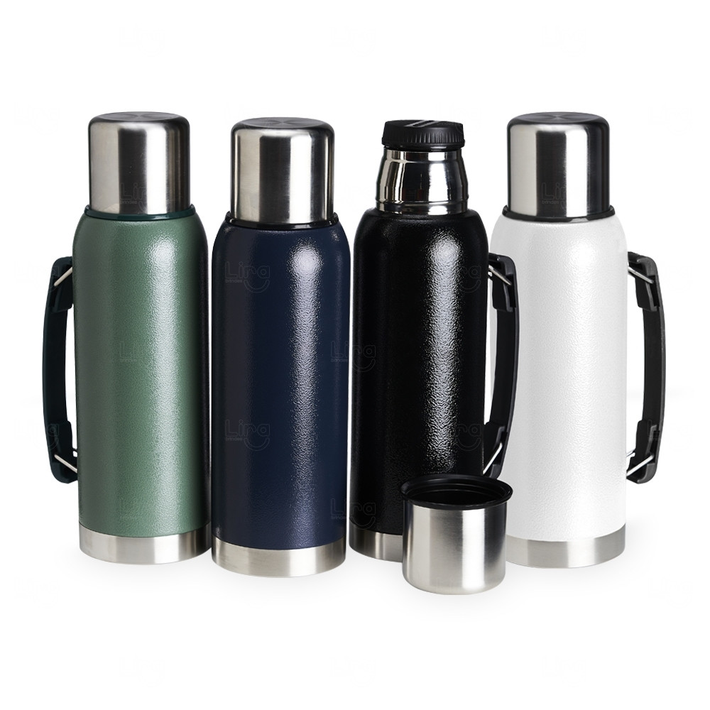 Garrafa Térmica Inox com Alça Personalizada – 1L 