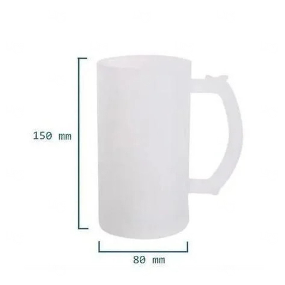 Caneca Modelo Fosco de Vidro Personalizada - 475ml 