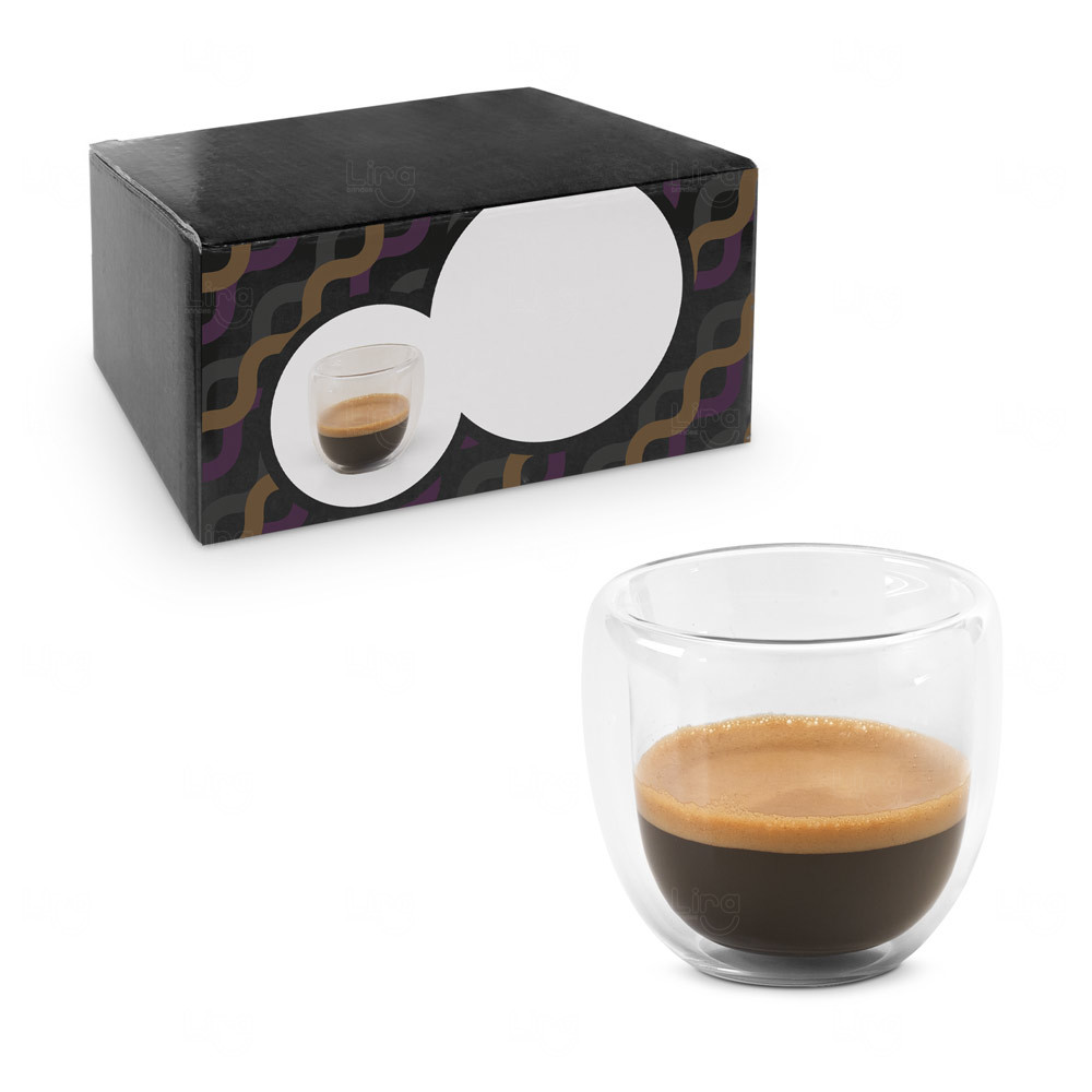 Conjunto Copos de Café Personalizado - 75ml 