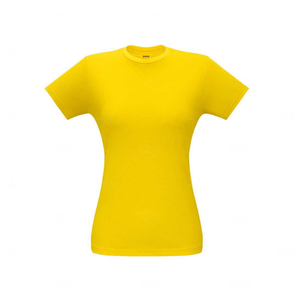 Camiseta Feminina 100% Algodão Fio Misto Personalizada 