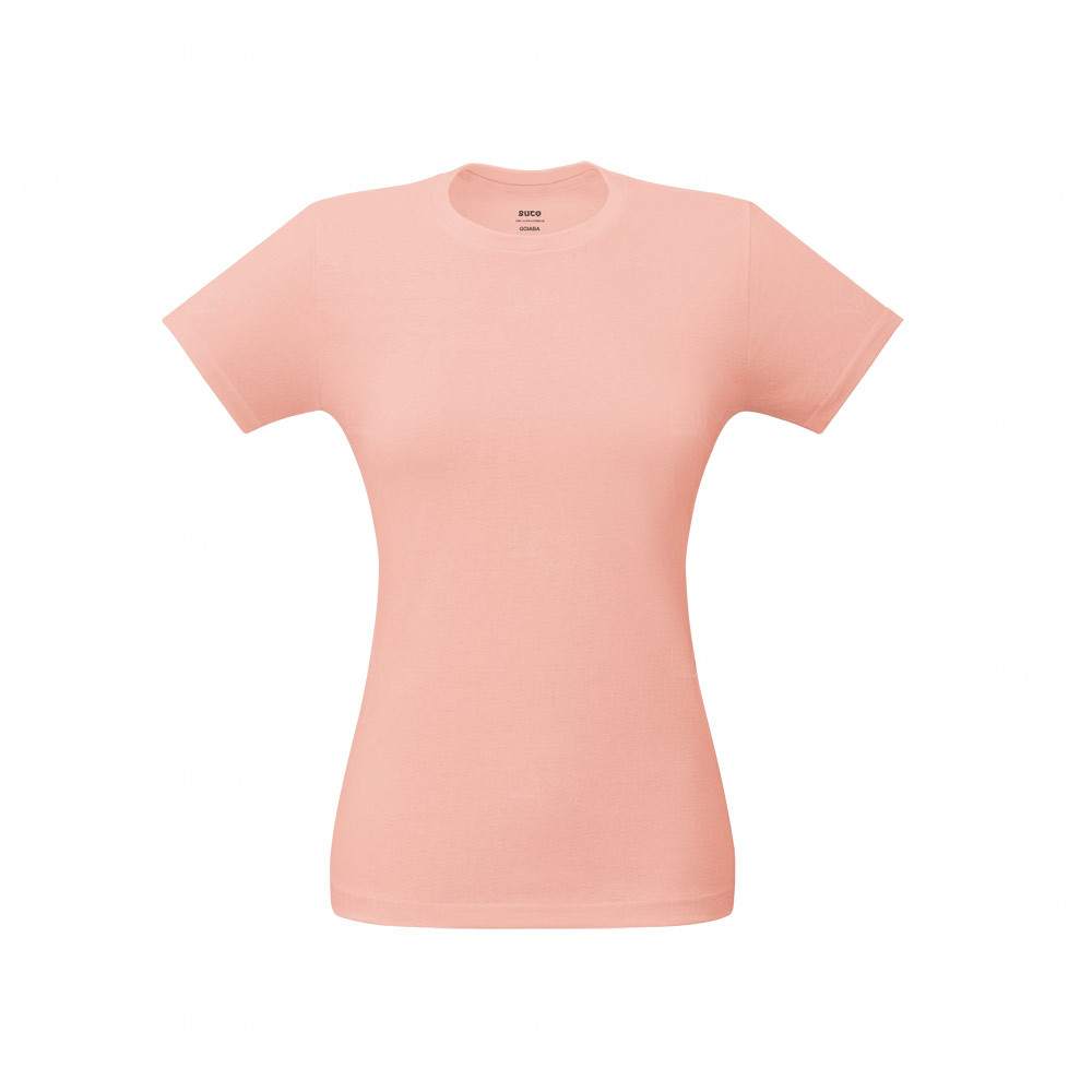 Camiseta Feminina 100% Algodão Fio Misto Personalizada 