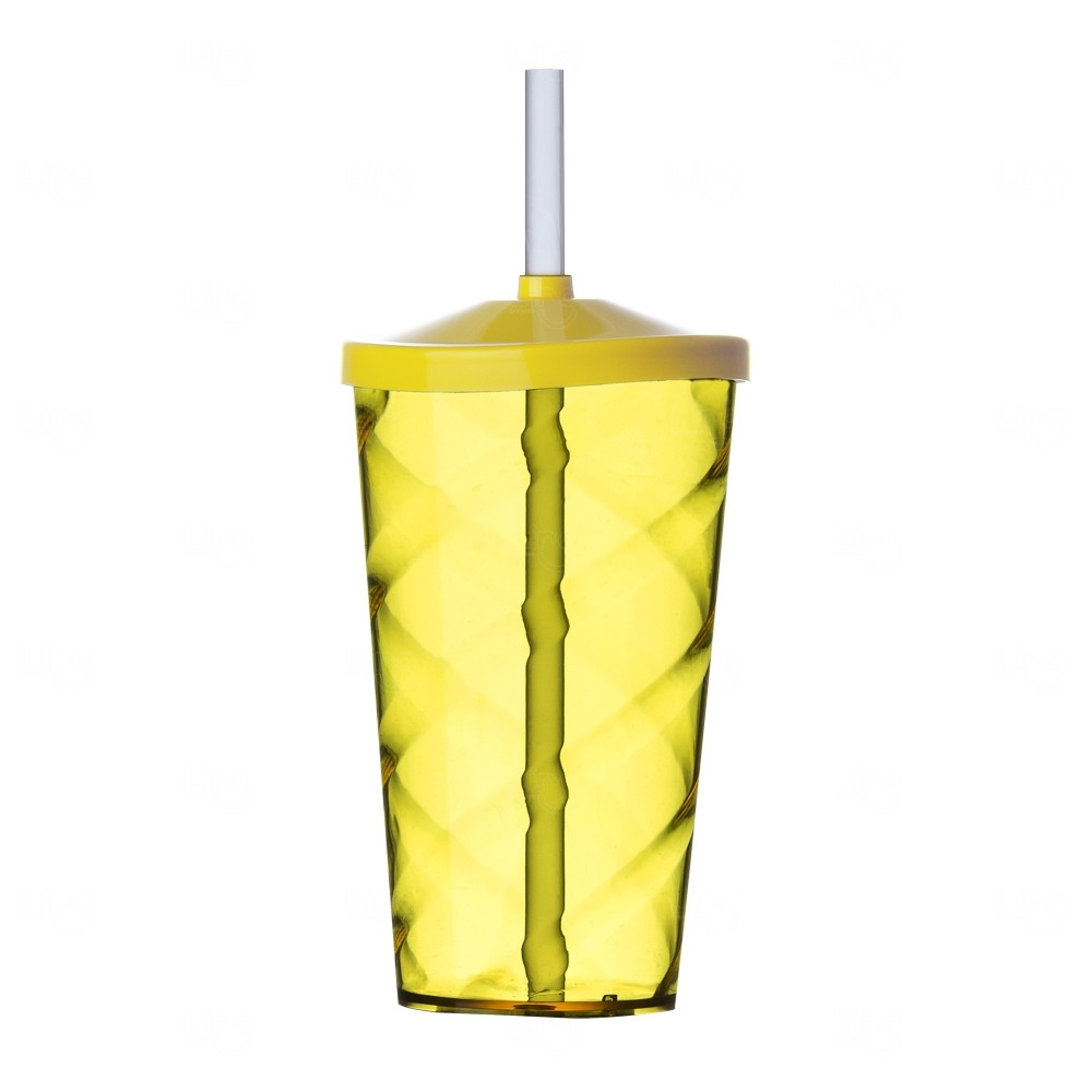 Copo Personalizado com Canudo  - 500ml 