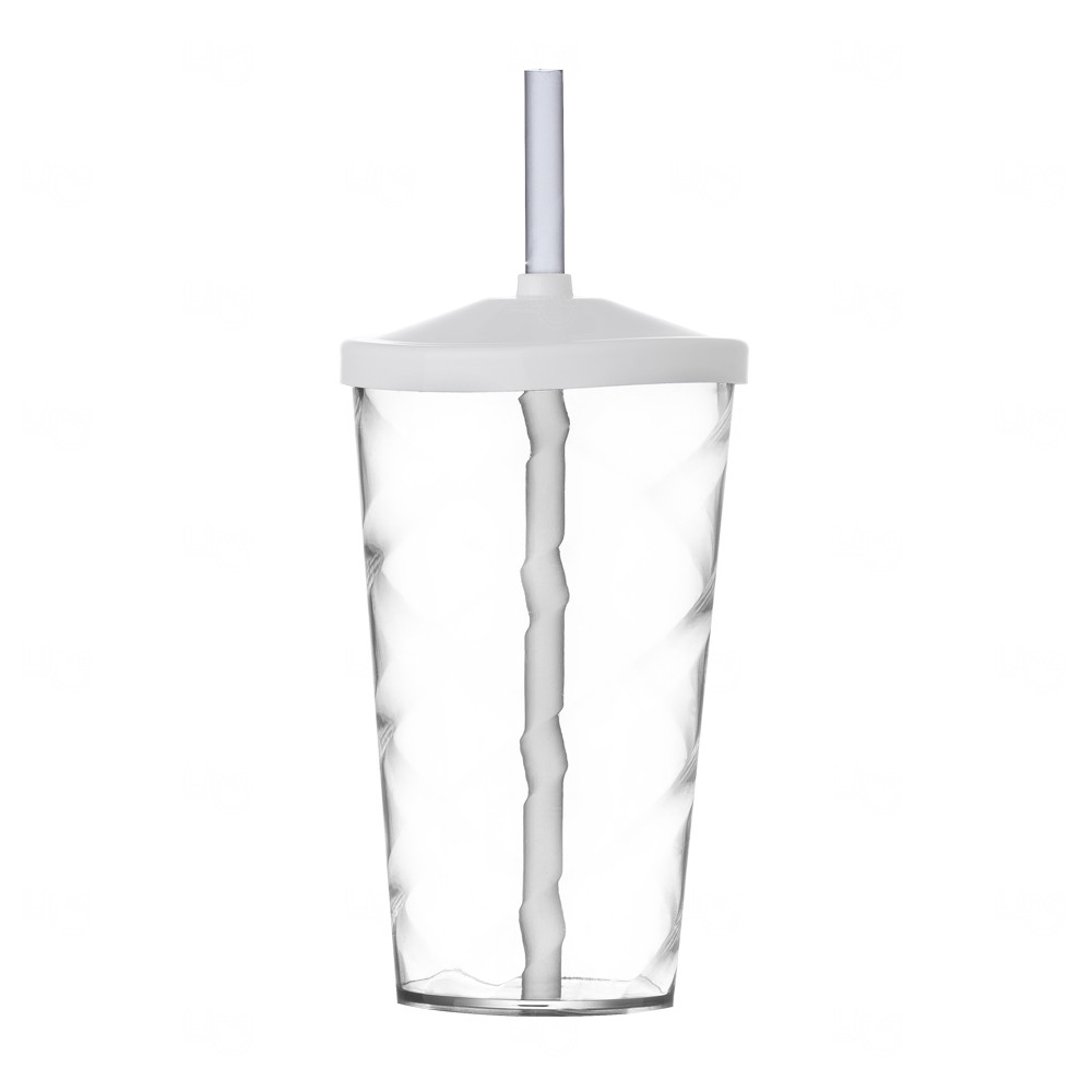 Copo Personalizado com Canudo  - 500ml 