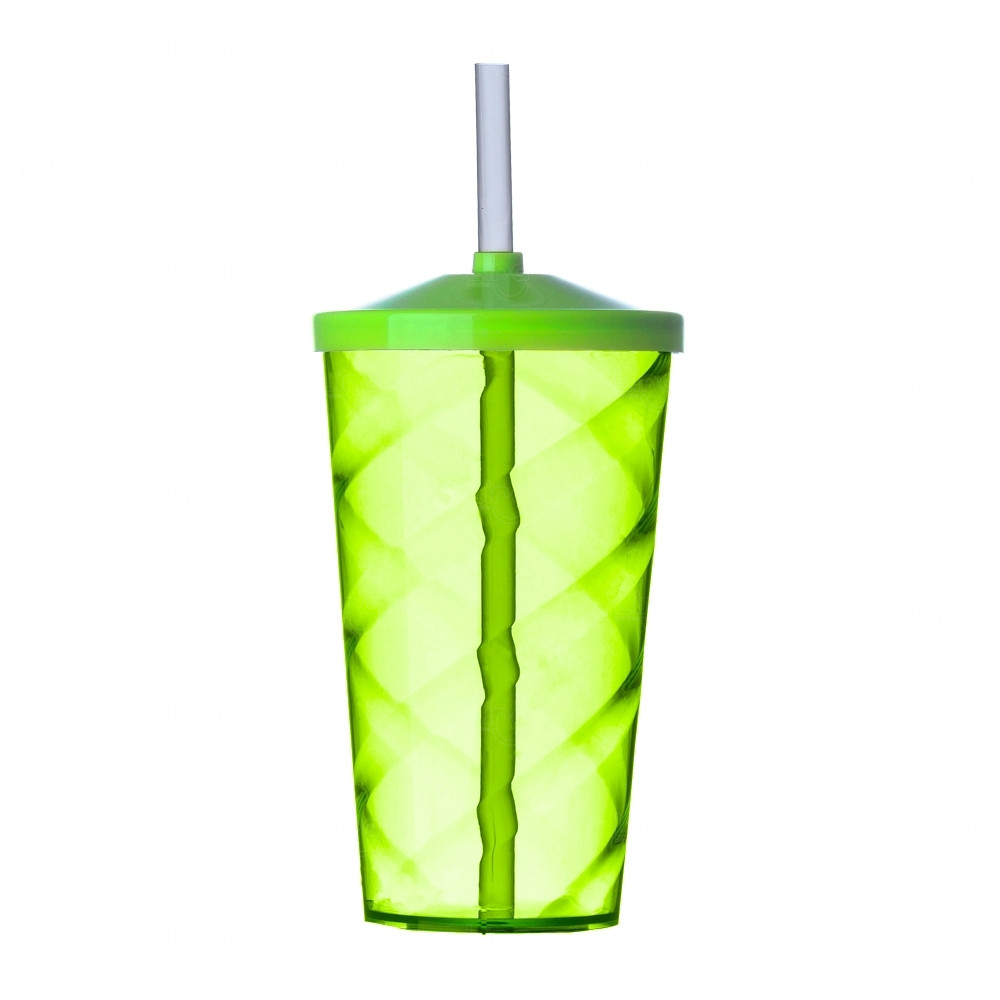 Copo Personalizado com Canudo  - 500ml 