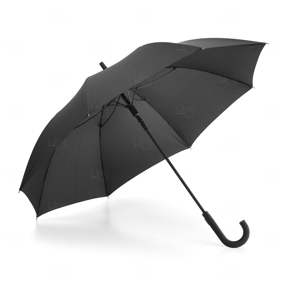 Guarda-Chuva Preto com Varetas Coloridas Personalizado 