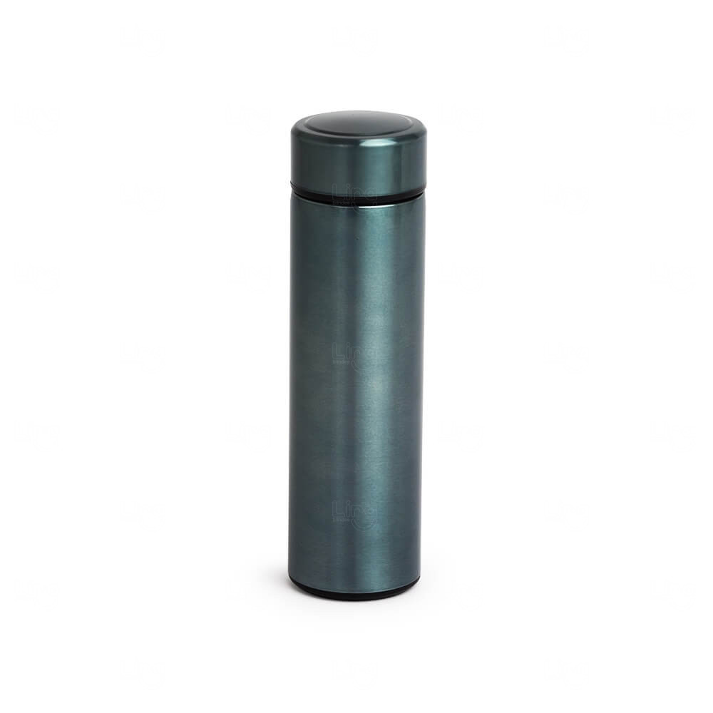 Garrafa Térmica Inox 500ml com Infusor Personalizada Grafite