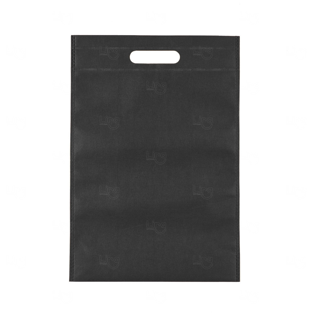 Sacola de TNT Personalizada Sem Alça - 35 x 24,8 cm Preto