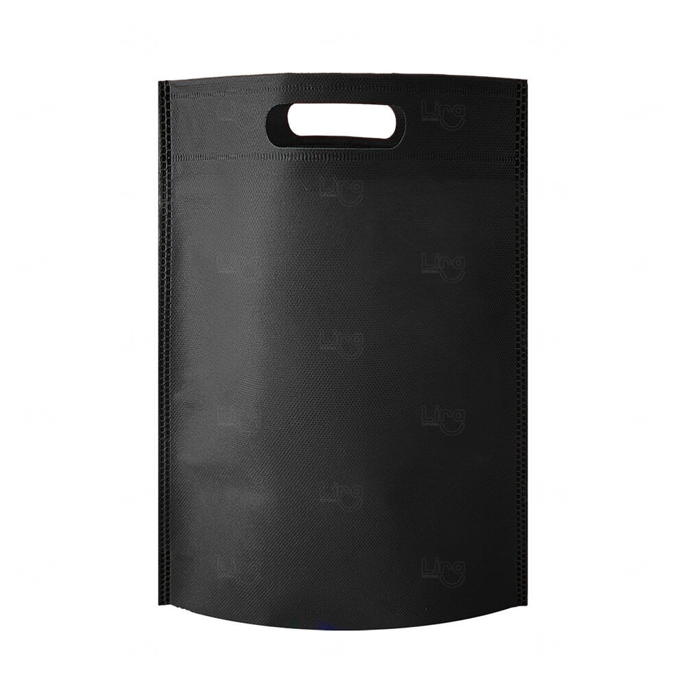 Sacola TNT Sem Alça Personalizada - 35 x 24,8 cm Preto