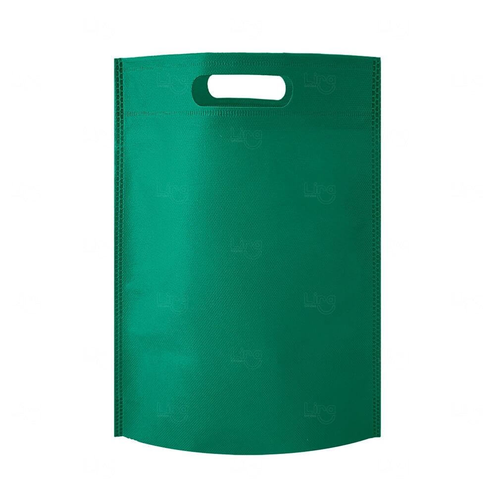 Sacola TNT Sem Alça Personalizada - 35 x 24,8 cm Verde