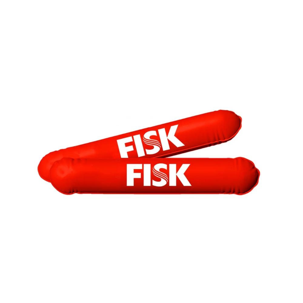 Bastão Inflável de Torcida Personalizado - 48 x 8 cm Vermelho