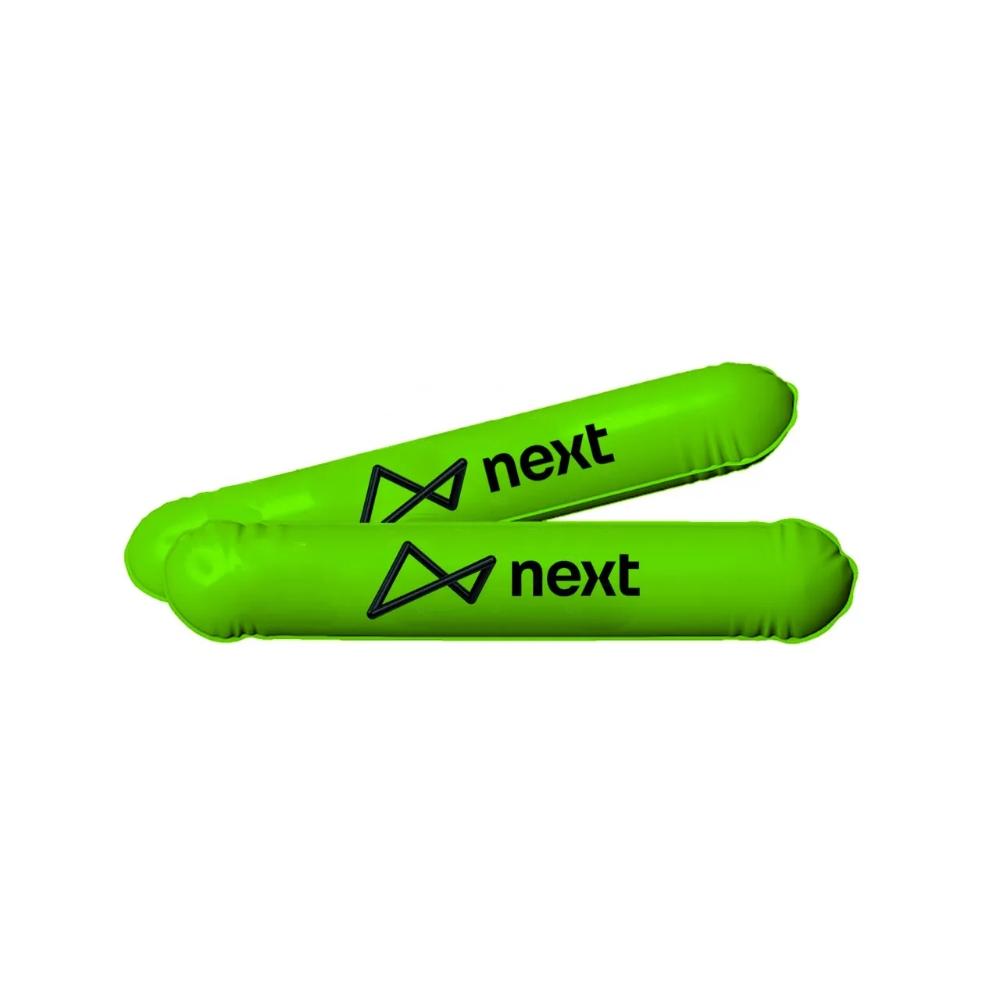 Bastão Inflável de Torcida Personalizado - 48 x 8 cm Verde Claro