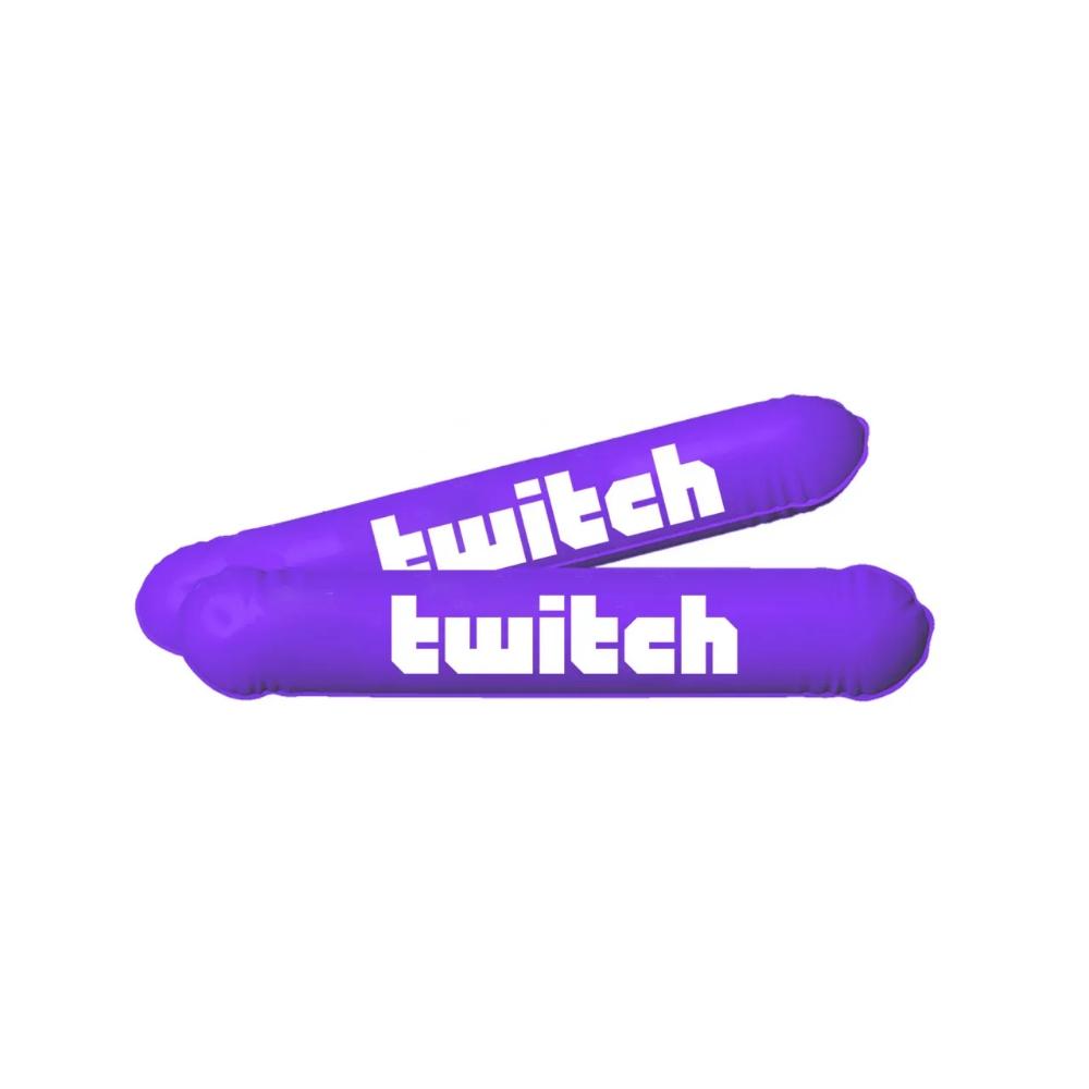 Bastão Inflável de Torcida Personalizado - 48 x 8 cm Roxo