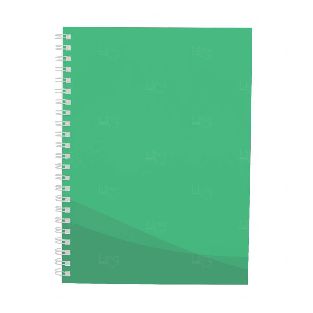 Caderno  Confeccionado do zero  100% Personalizado - 21 x 15 cm Verde Claro