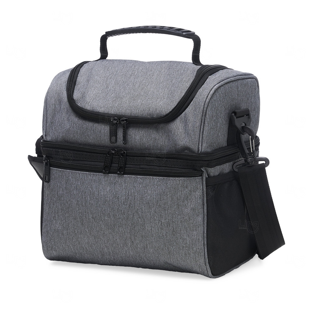 Bolsa Térmica Dupla Personalizada - 16L Cinza