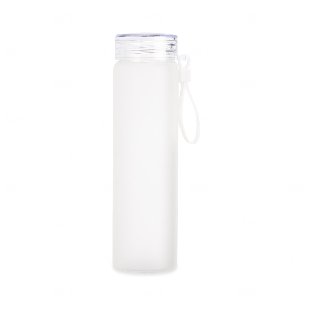 Garrafa Personalizada de Vidro Jateada - 450ml 