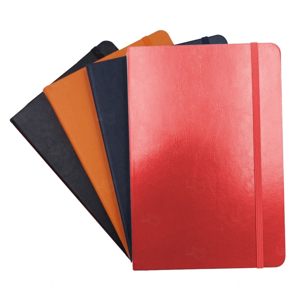 Moleskine em Couro Sintético Personalizado - 21 x 14,3 cm 