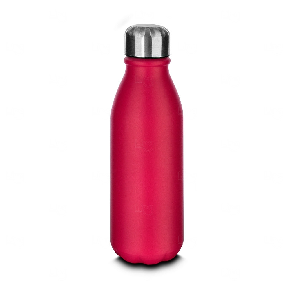 Garrafa Personalizada de Alumínio - 600ml Vermelho