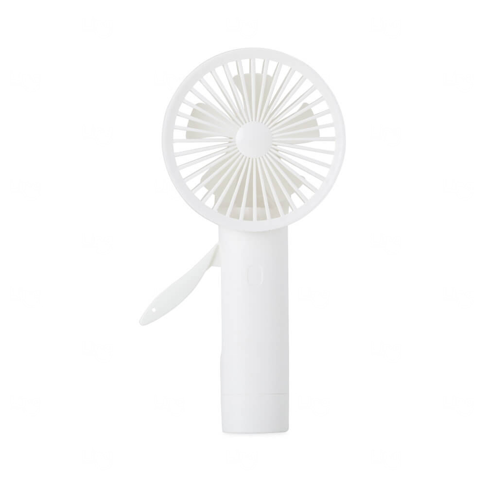Mini Ventilador Manual Personalizado Branco