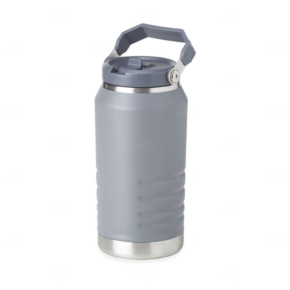 Garrafa Térmica Personalizada - 1,1L Cinza