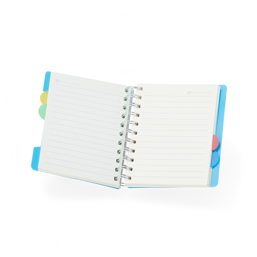 Caderno Personalizado Pequeno com Divisórias - 14,5 x 12,3 cm 