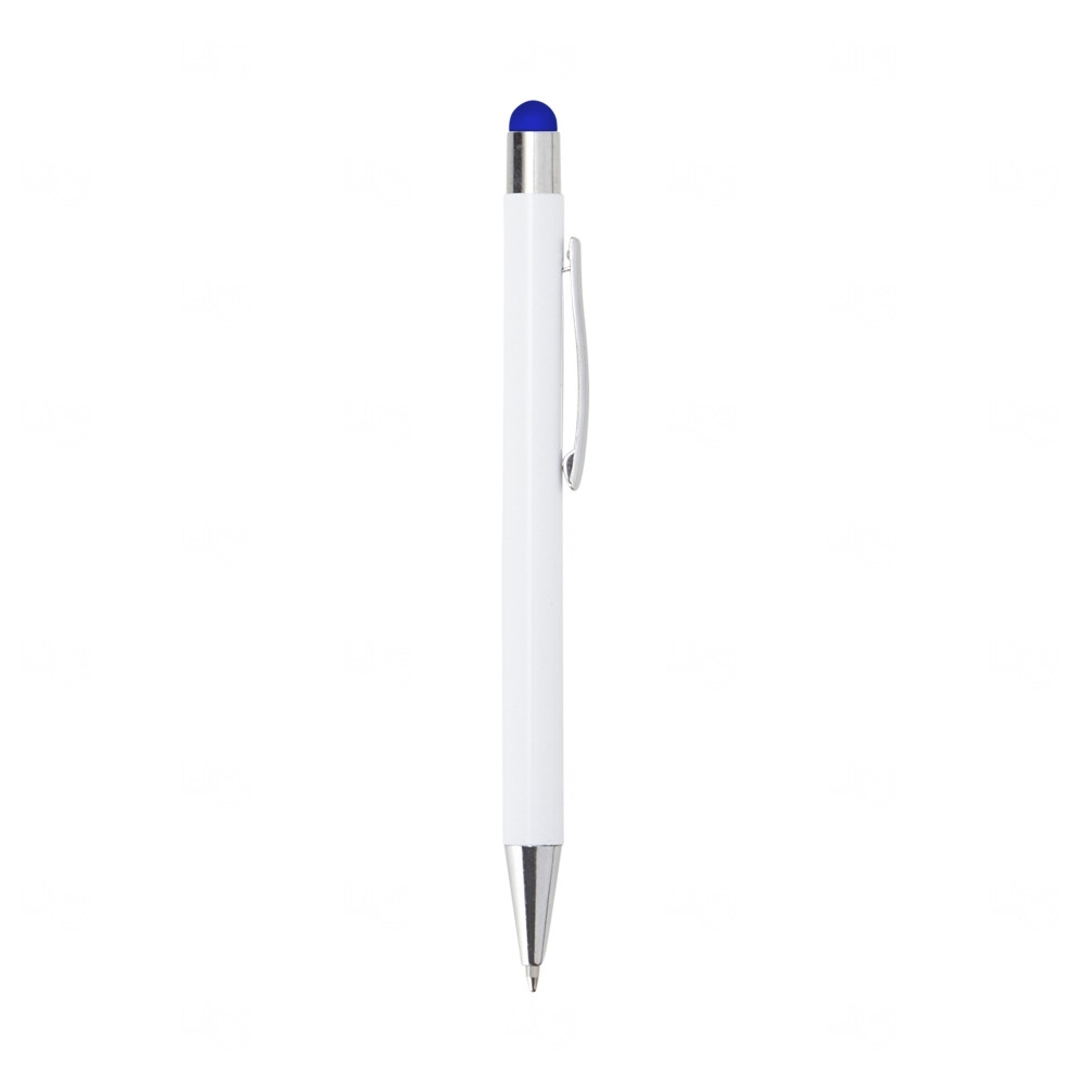 Caneta Personalizada de Metal Touch Azul