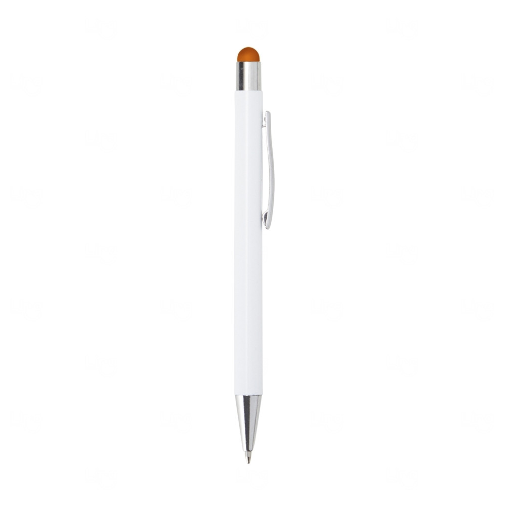 Caneta Personalizada de Metal Touch Laranja