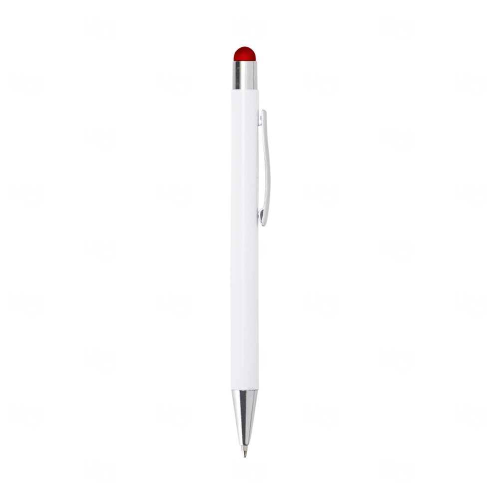 Caneta Personalizada de Metal Touch Vermelho