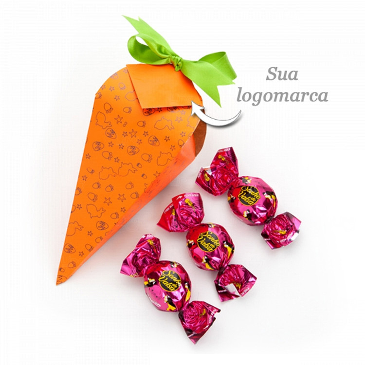 Kit Pascoa 2 Personalizado Laranja