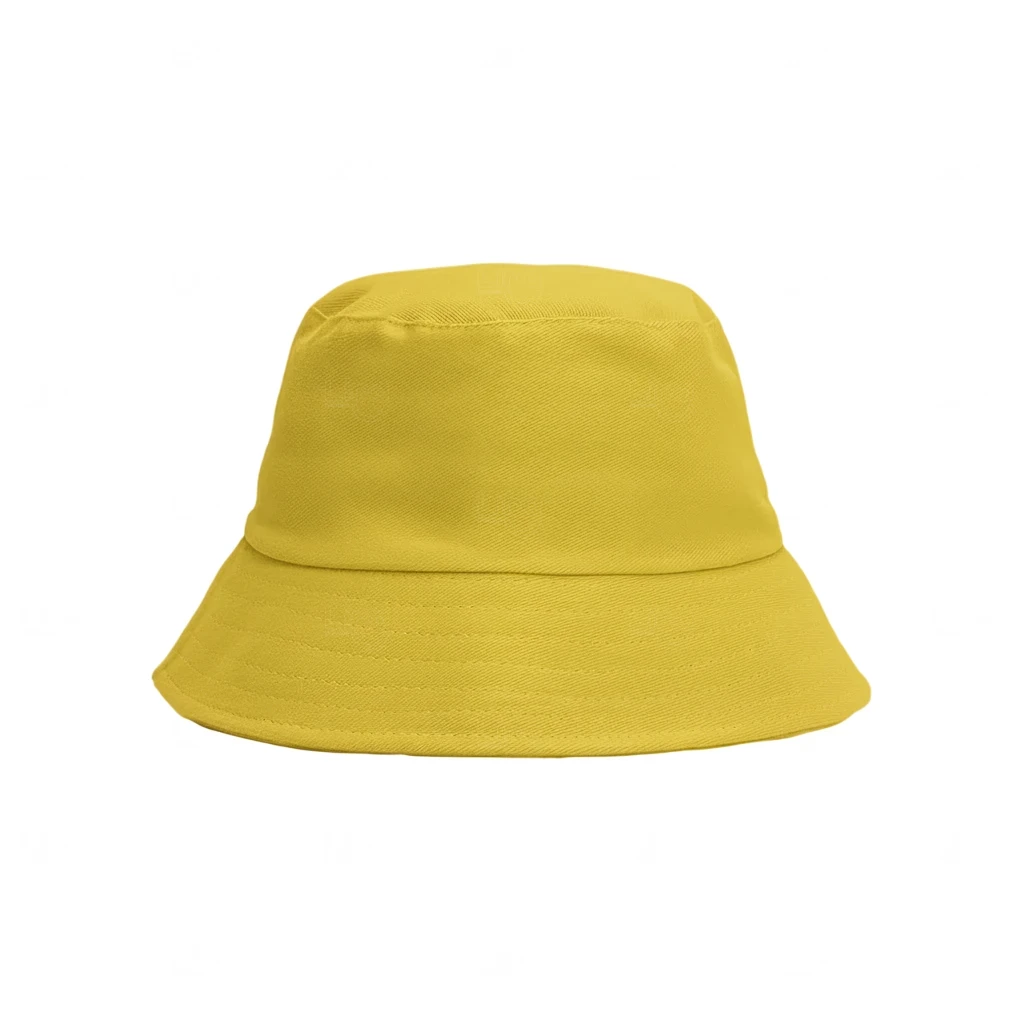 Chapéu Bucket Dupla Face Personalizado Amarelo