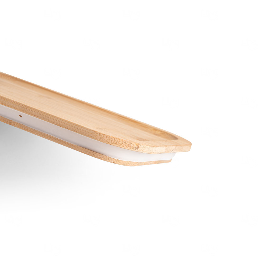 Marmita de Vidro 1L com Tampa de Bambu Personalizada 
