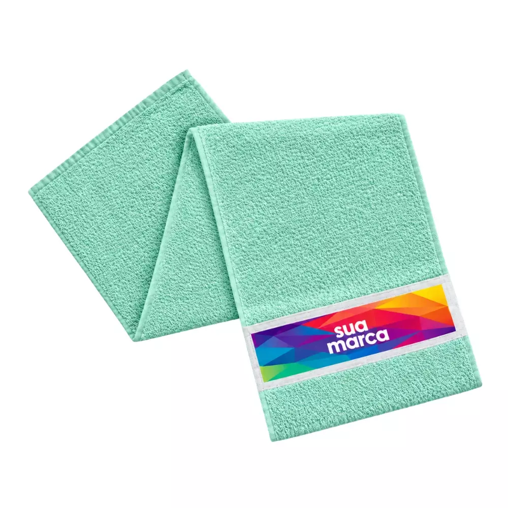 Toalha Fitness 100% Algodão Personalizada Verde Claro
